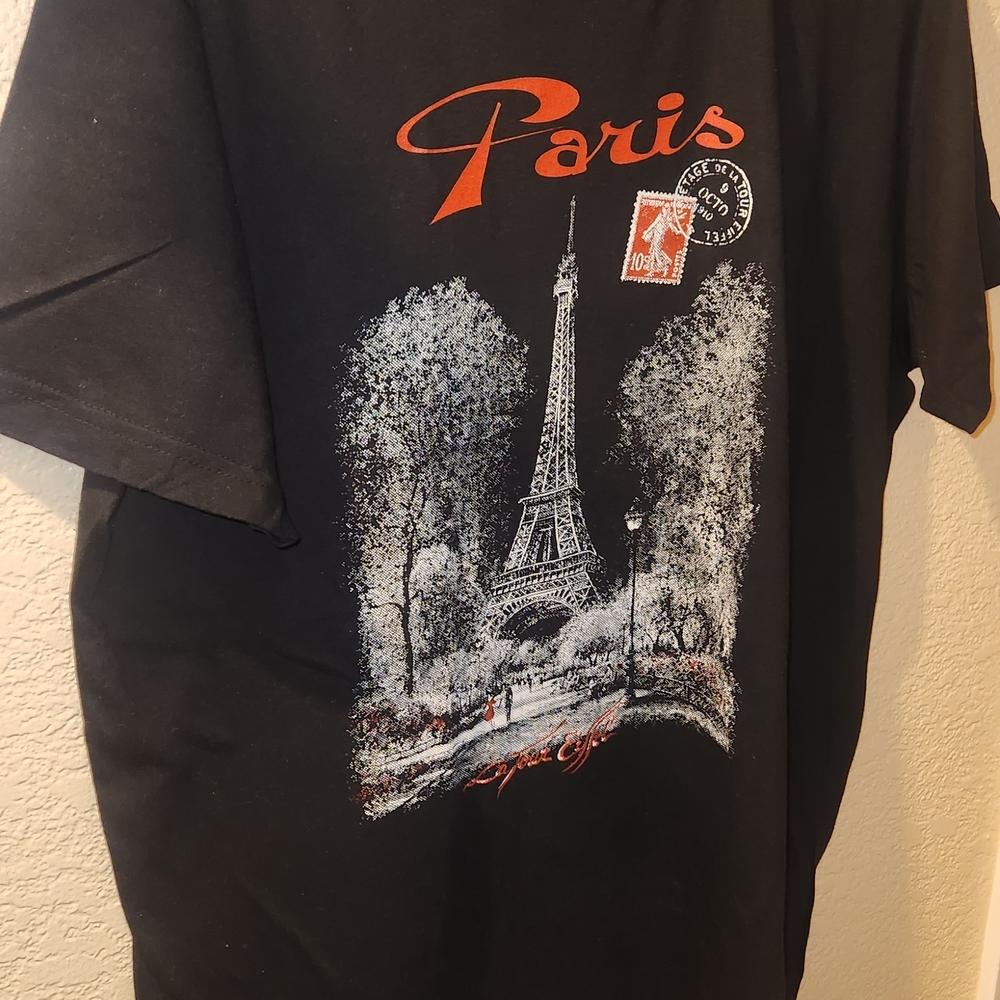 Black Paris Graphic T-Shirt